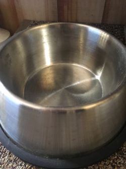 Stainless steel dog dish