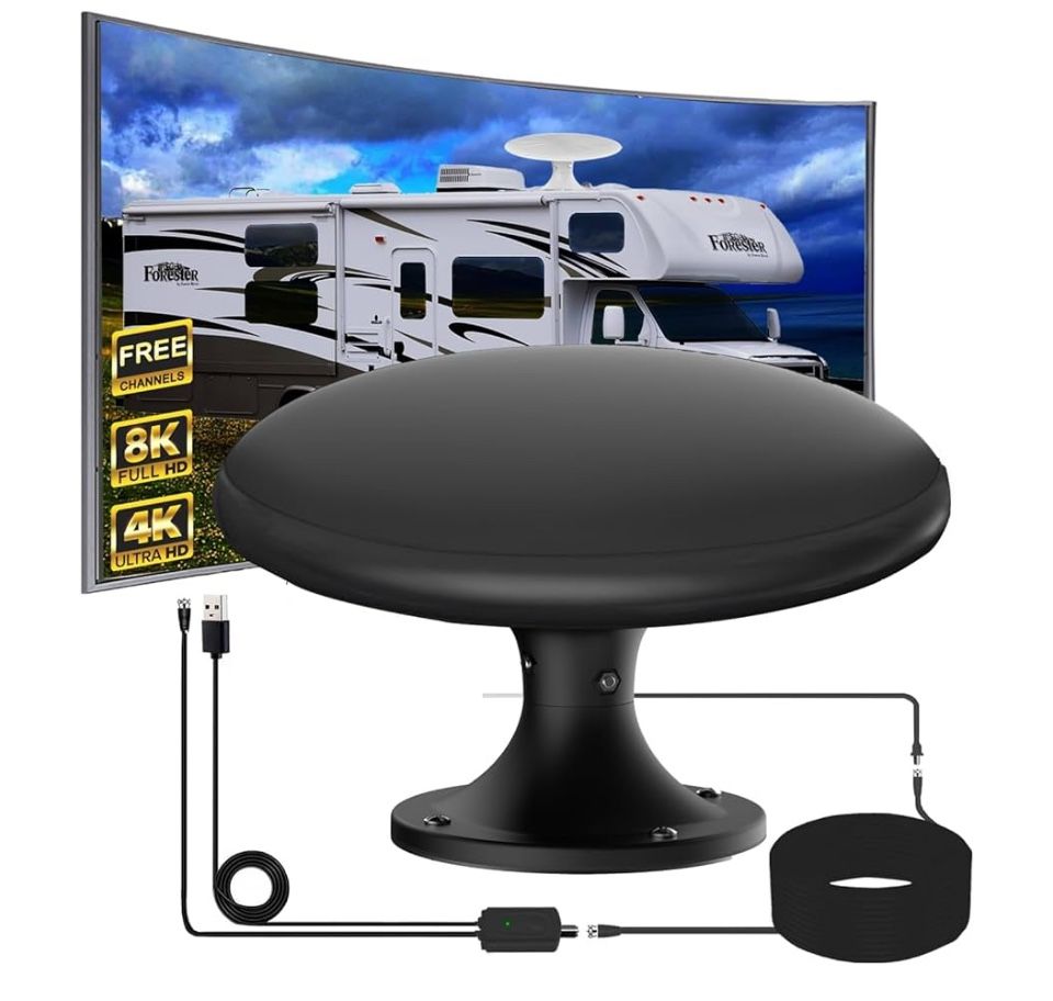 RV/MARINE DIGITAL TV ANTENNA 33ft cable New in box