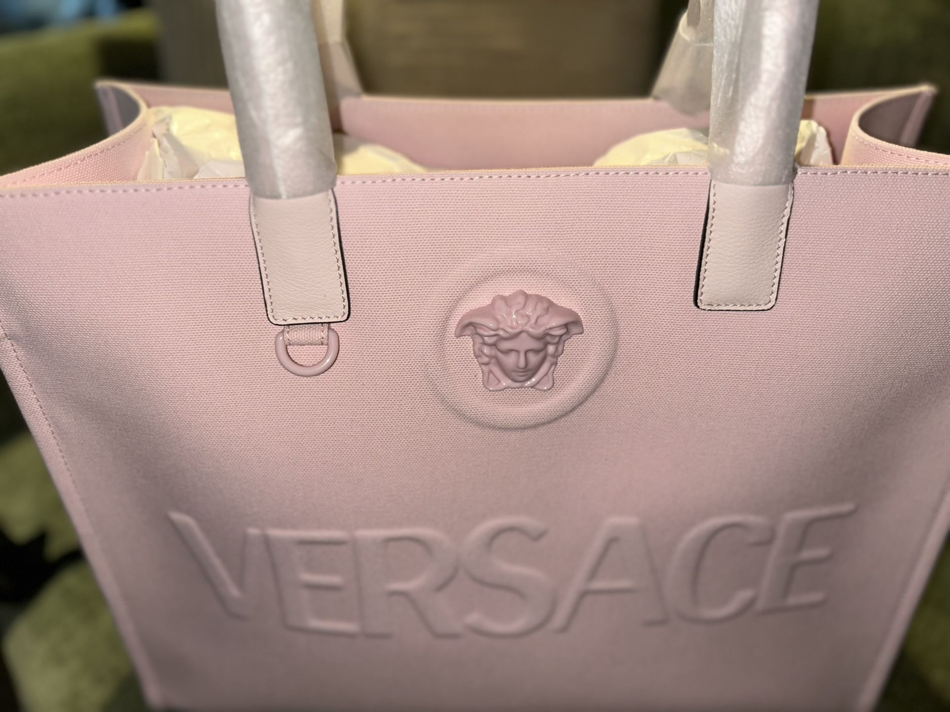 Pink Large Versace Purse