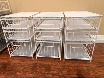 3 Tier Metal Organizers w/drawers