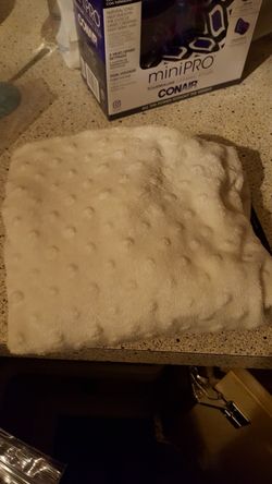 Ivory fleece changing pad cover