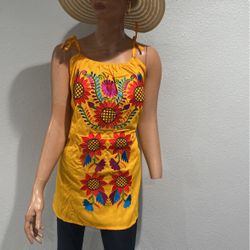 Blusón De Tirante Con Girasoles