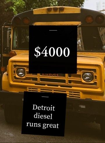 87 gmc school bus