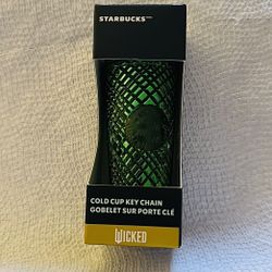 BRAND NEW Wicked Starbucks Cold Cup Key Chain