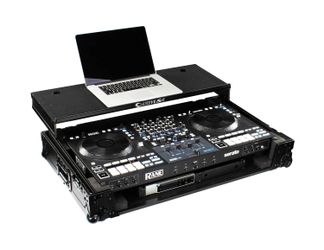 Odyssey 810349 Rane Four I-Board Flight Case with Glide Style Laptop Platform and Wheels