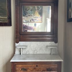 Antique Marble Top Washstand
