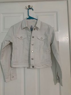 Woman’s White Jean Jacket size XL