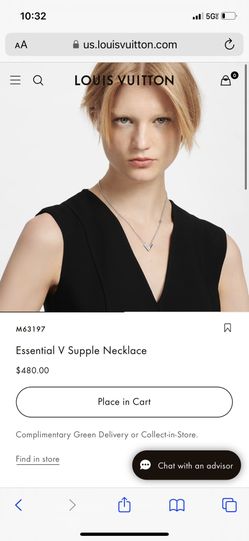 Louis Vuitton Essential V Supple Necklace