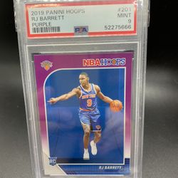 RJ Barrett Psa Graded Rookie Card
