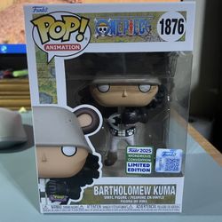 Funko Pop Animation One Piece #1876 Bartholomew Kuma 2025 Wonderous Convention Limited Edition