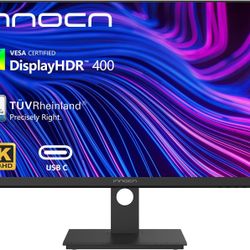 INNOCN 27 Inch 4K Monitor Computer UHD 3840 x 2160 LCD IPS Display, HDR400