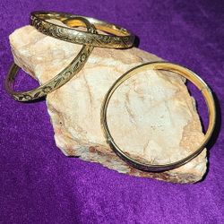 Gold Fillef Bangles. 3 for 1