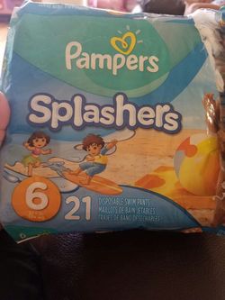 20 pampers splashers size 6