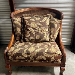 Oversized vintage accent chair