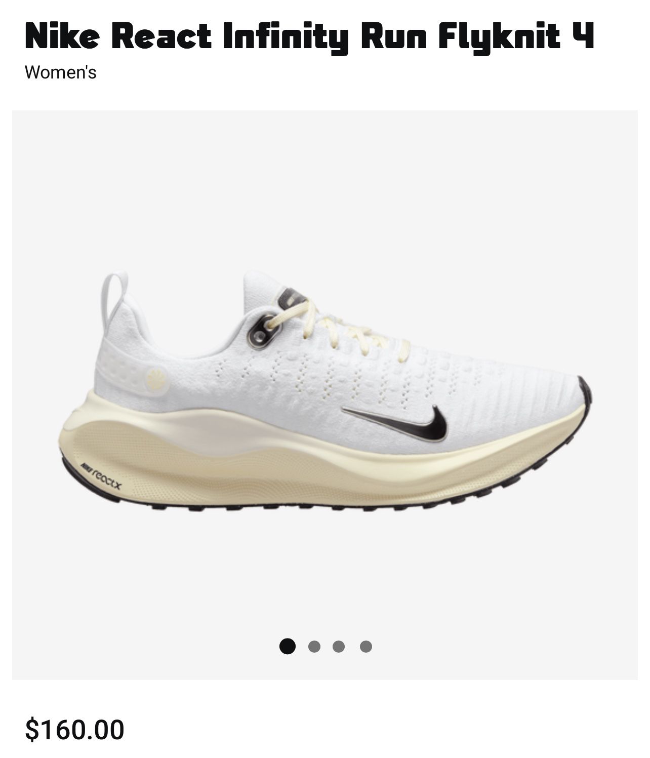 Women’s Nike Reactx Infinity Run 4