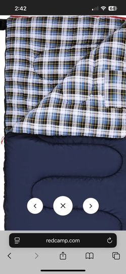 Red camp Flannel Sleeping Bag