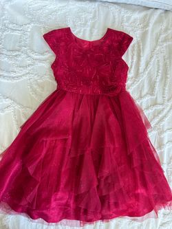Girl red dress size 6