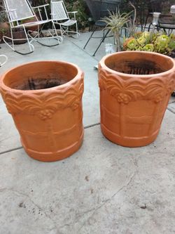 LARGE TERRACOTTA POTS