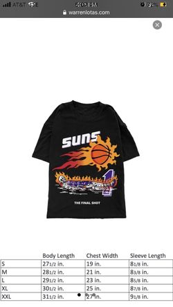 Warren Lotas Devin Booker Phoenix Suns the final shot black tee shirt XL