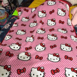 Hello Kitty Blanket With Pillow