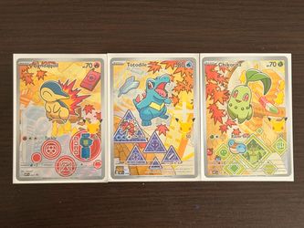 Pokémon TCG Cyndaquil Totodile Chikorita
