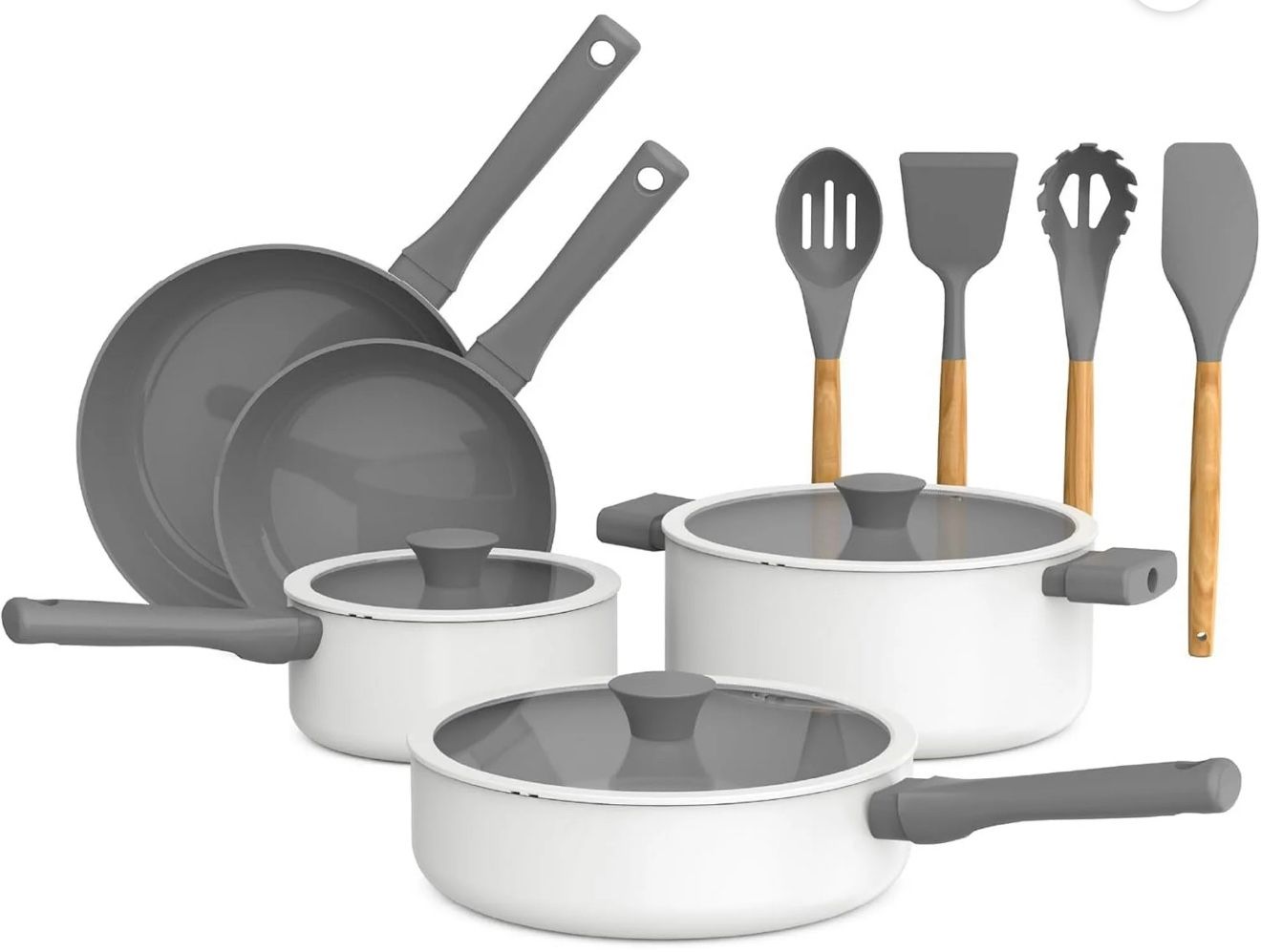 bella 12PC Cookware Set, Evergood Nonstick Coating