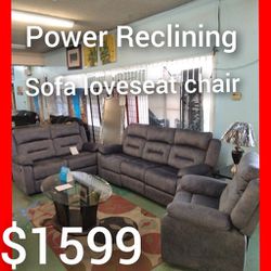 🥰 Power Reclining 3pcs Sofa Set 