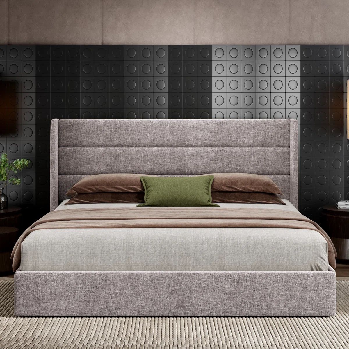 Upholstered Storage Bed (King)