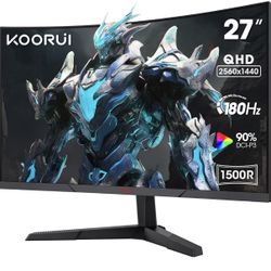 Koorui 27inch Curved Gaming Monitor QHD 1440p