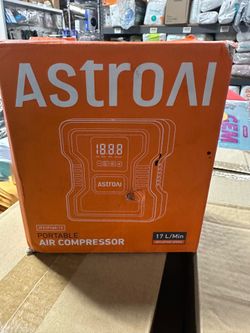 AstroAI Portable Tire Inflator, 150 PSI Air Compressor Tire Pump, Emergency LED Light, Automatic Shutoff Car Air Pump, Compact Tire Pump Fast Inflatio
