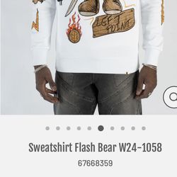 Left Point Sweatshirt With Rhinestones 