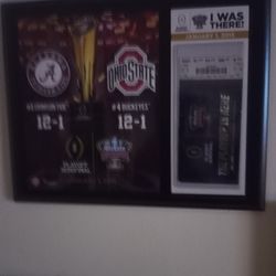 Alabama Vs Ohio State Semifinal Plaque 