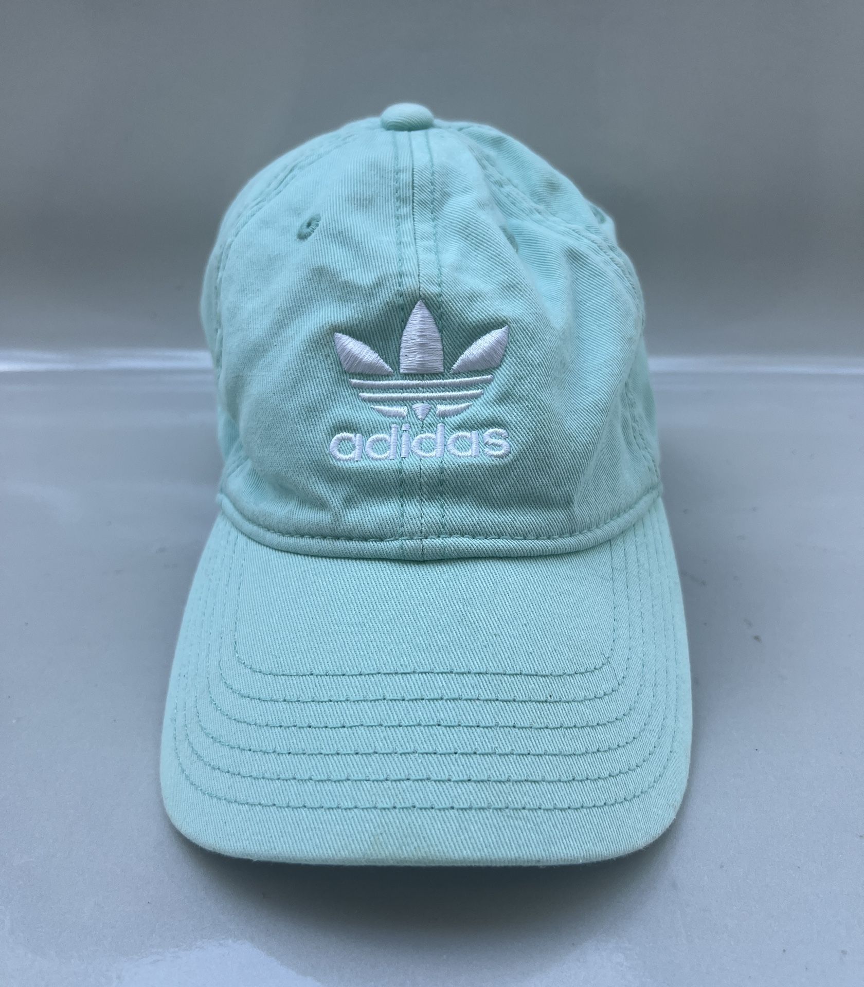 Adidas Originals Trefoil Relaxed Fit Strapback Cap/Hat Mint Green/White Unisex