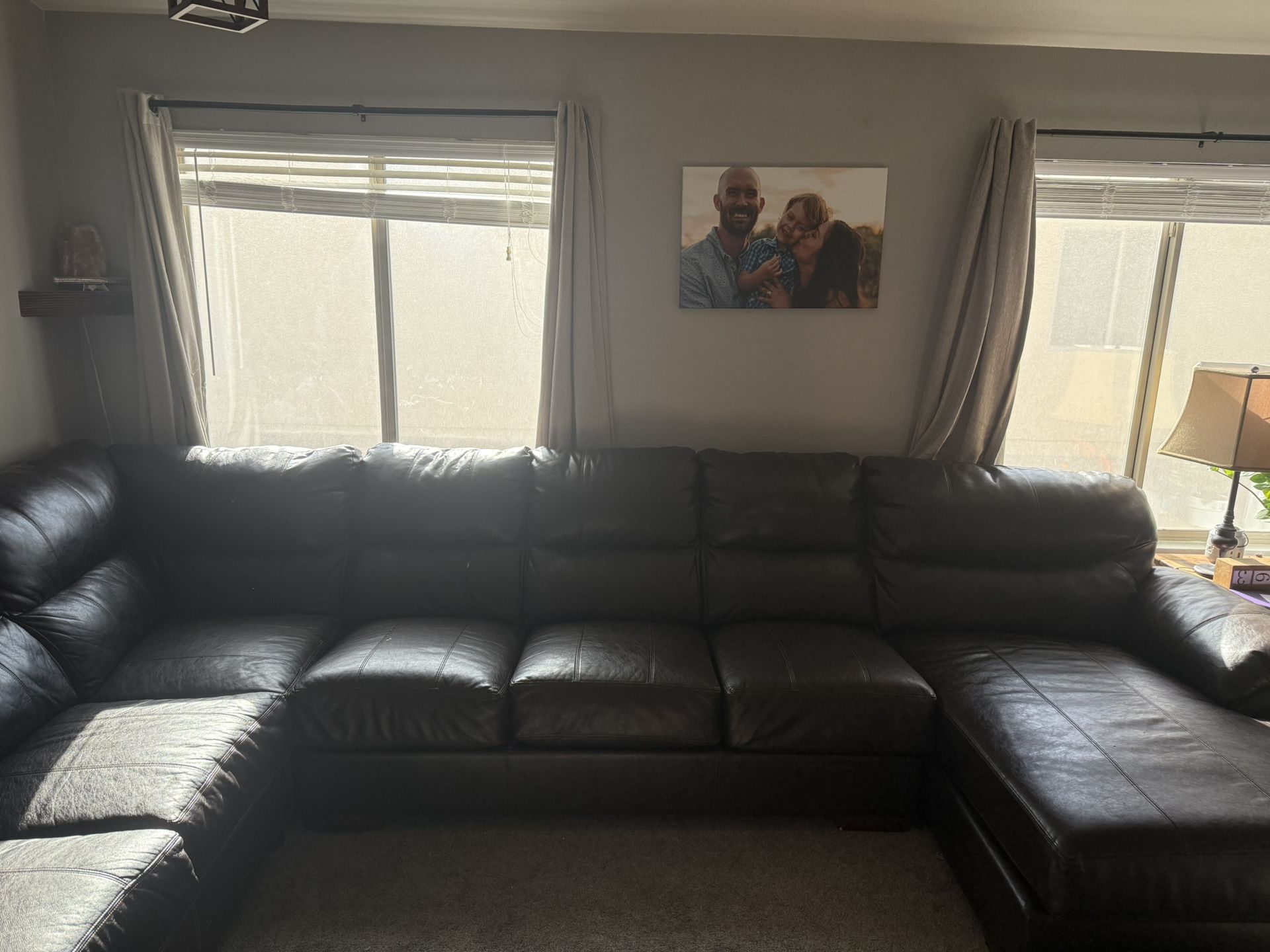 Brown sectional Couch