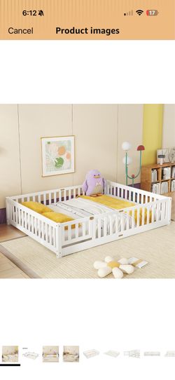 Queen Montessori floor bed