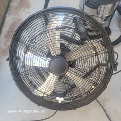 22" 3 Speed Industrial High Velocity Fan With Misters 