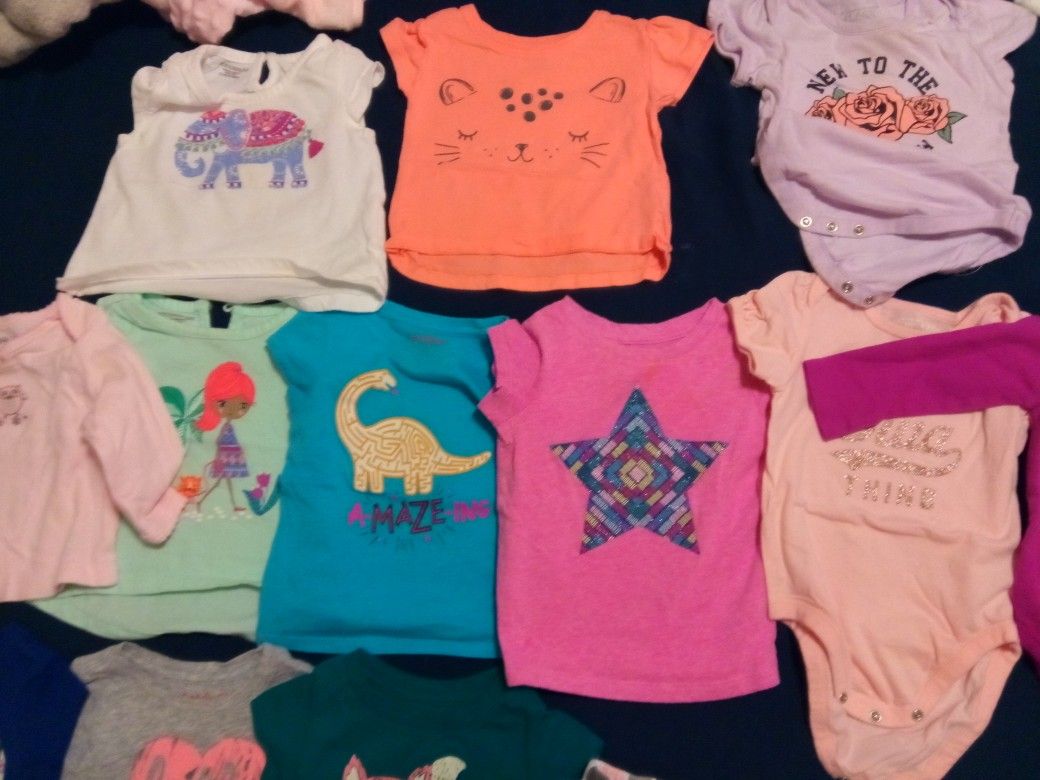 USED BABY GIRL CLOTHES ( 9-12 MONTHS ) ( 20 PCS)