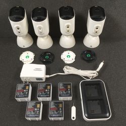 Arlo Pro 5S 2K Security Camera VMC4060P  White (SET of 4 Cameras) Good