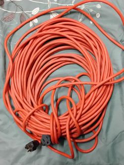 100 Ft Extension Cord 7ft All Weather 3ft Power Cord and 20ft three plug Extension Cord