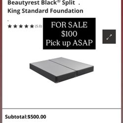 KING Mattress foundation Split 
