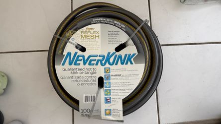 Teknor Apex NeverKink 5/8"Dia. x 100'L Commercial-Duty Water Hose New!!! Designed to prevent twisting, kinking and tangling MicroShield anti-microbial