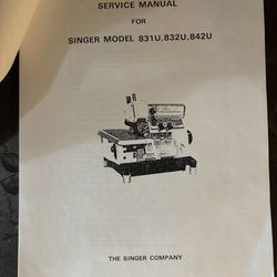 Singer Service Manual 831U, 832U & 842u