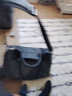 All black guest bag