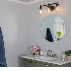 Wyatt 23.9-in 3 Light Antique Bronze Farmhouse