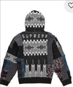 Supreme Patchwork Zipup Hoodie