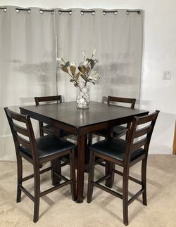 High Multi-Function Dining Table With 4 Chairs