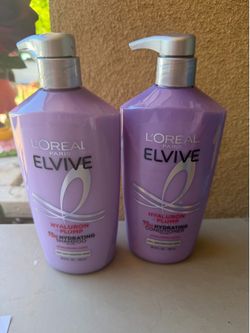 L'Oreal Paris Elvive Hyaluron Plump Hydrating Shampoo and Conditioner Set with Hyaluronic Acid, 26.5 fl oz shampoo and conditioner 8.00 each