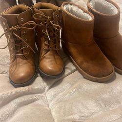 Big Girls Boots/ Size 2-3