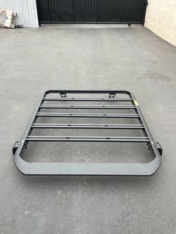 2018-2026 Jeep Wrangler JL 20-26 Jeep Gladiator JT  CALLIERT Aluminum 1/2 Half Roof Rack Kit Cross Bars and Cargo Basket