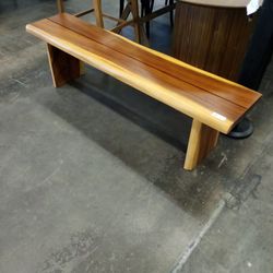 Sansur Rustic Pecan Live Edgewood Dining Bench 
